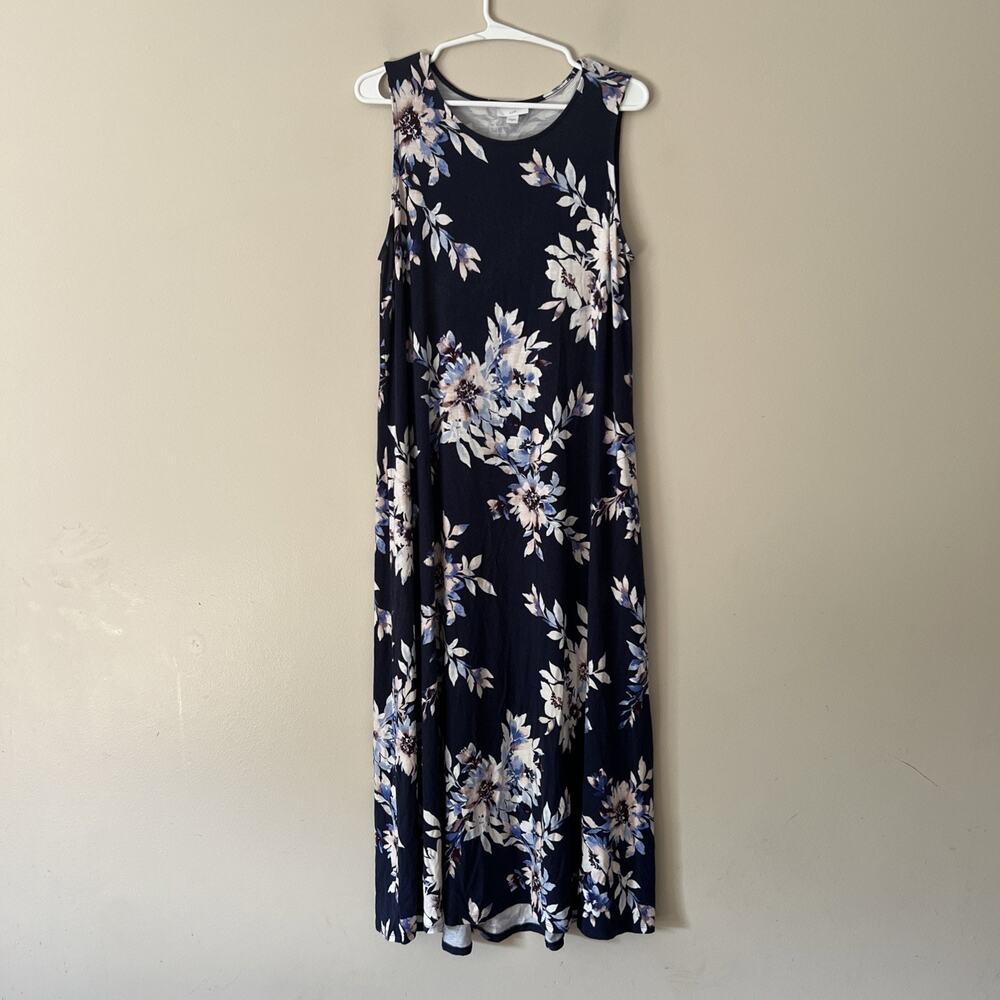 J. Jill Sleeveless Dress Floral Beach Travel Cruise Resort Women’s Medium